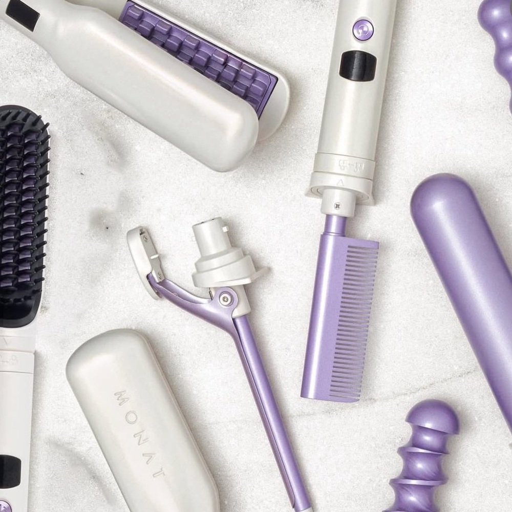 MONAT SLEEK & CURLED INTERCHANGEABLE HOT COMB & ROD STRAIGHTEN & SMOOTH BRUSH - Picture 4 of 11